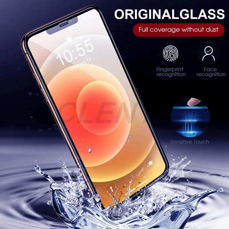

6D Tempered Glass for iPhone 11 12 Mini Pro Max Screen Protector for iPhone X XR XS Max 7 8 6 6s Plus SE 2020 Full Cover Glass
