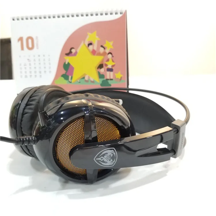 Somic G938 USB Virtual 7,1 стерео проводные Игровые наушники с микрофоном игровая гарнитура за уши для ноутбука компьютера геймера