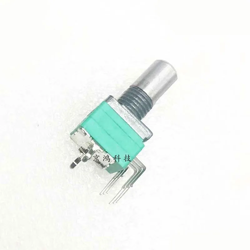 

097 Type stereo channel vertical B104 B100K 6-pin adjustable potentiometer with bent feet Handle length 15mm