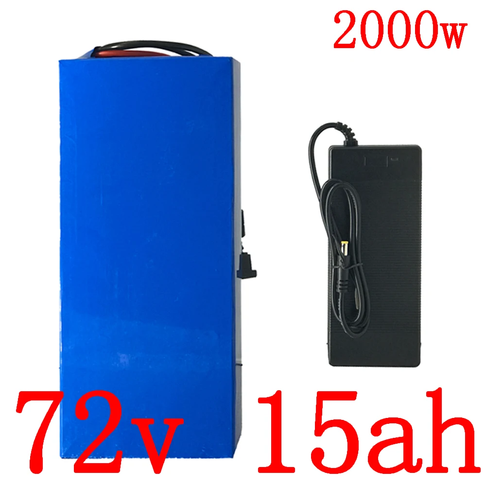 

Аккумулятор для электровелосипеда, 18650 ячеек, 72 в, 72 в, 15 Ач, 13 Ач, 10 Ач, литиевый аккумулятор для электрического скутера 2000 Вт, 1500 Вт, 1000 Вт