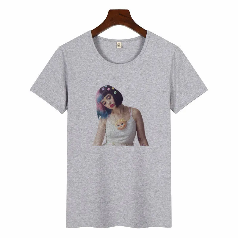 p1411D-grey Cry Baby, Мелани Мартинес, модные топы, футболки, футболка, Женская Повседневная футболка с круглым вырезом, забавная, Harajuku, эстетическая женская футболка - Цвет: p1411D-grey