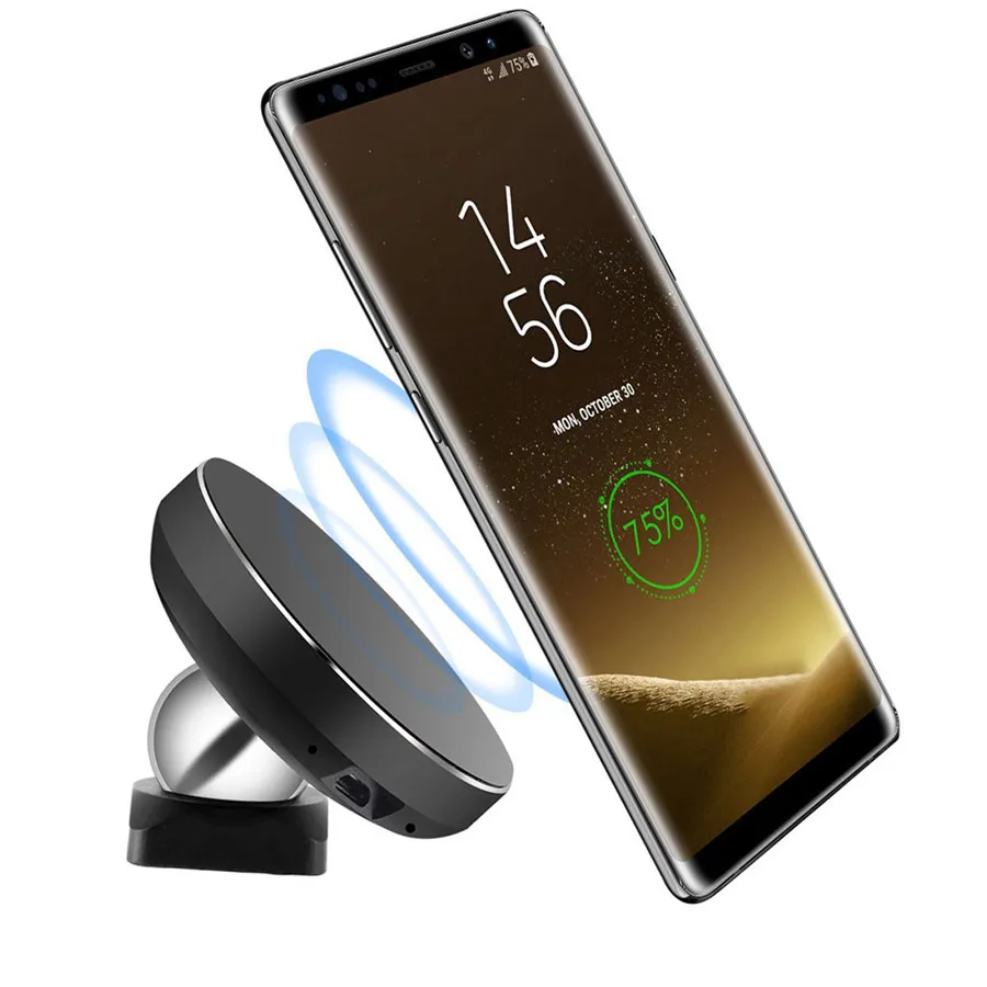 Магнитное автомобильное Qi Беспроводное зарядное устройство для iPhone 8 X XR XS для samsung s10 9 8 7 xiaomi Мобильный телефон быстрое зарядное устройство зарядная док-станция