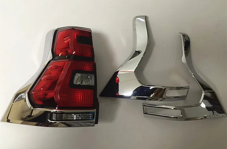 

Светодиодный задний светильник мпер RQXR, хромированная рама для Toyota land cruiser prado 2018