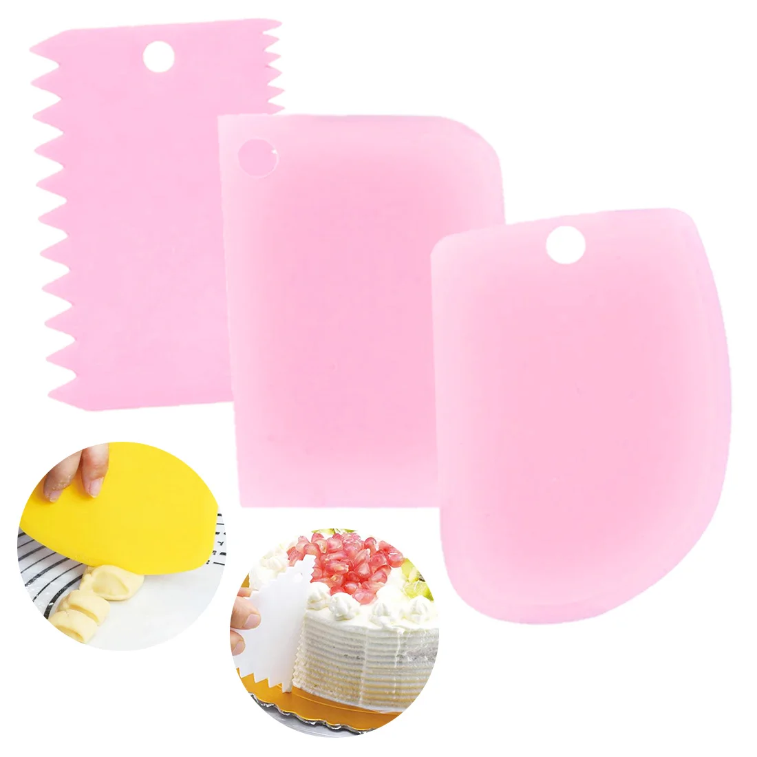 3 шт./компл. скребок для мастики обледенения украшения простой Гладкий