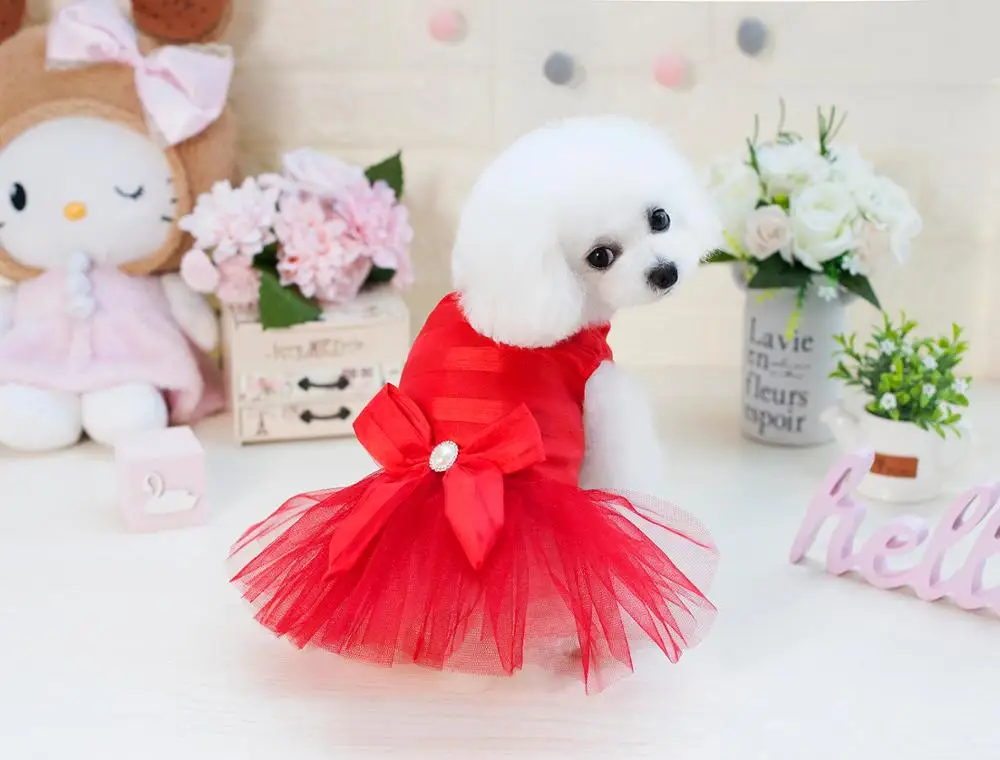 Платье для собак роскошное свадебное платье с собачками Свадебная юбка-пачка
