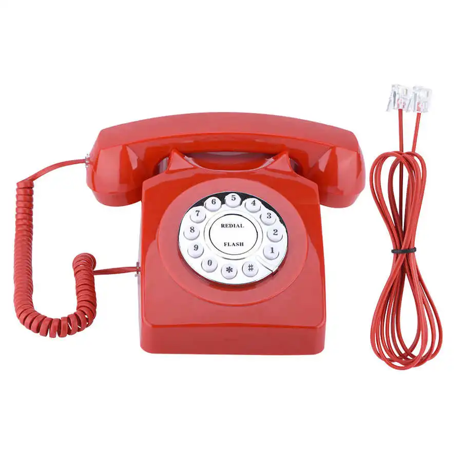 Western Style Vintage Antique Telephone Numbers Storage Clear Sound Retro Red Landline Corded | Компьютеры и офис