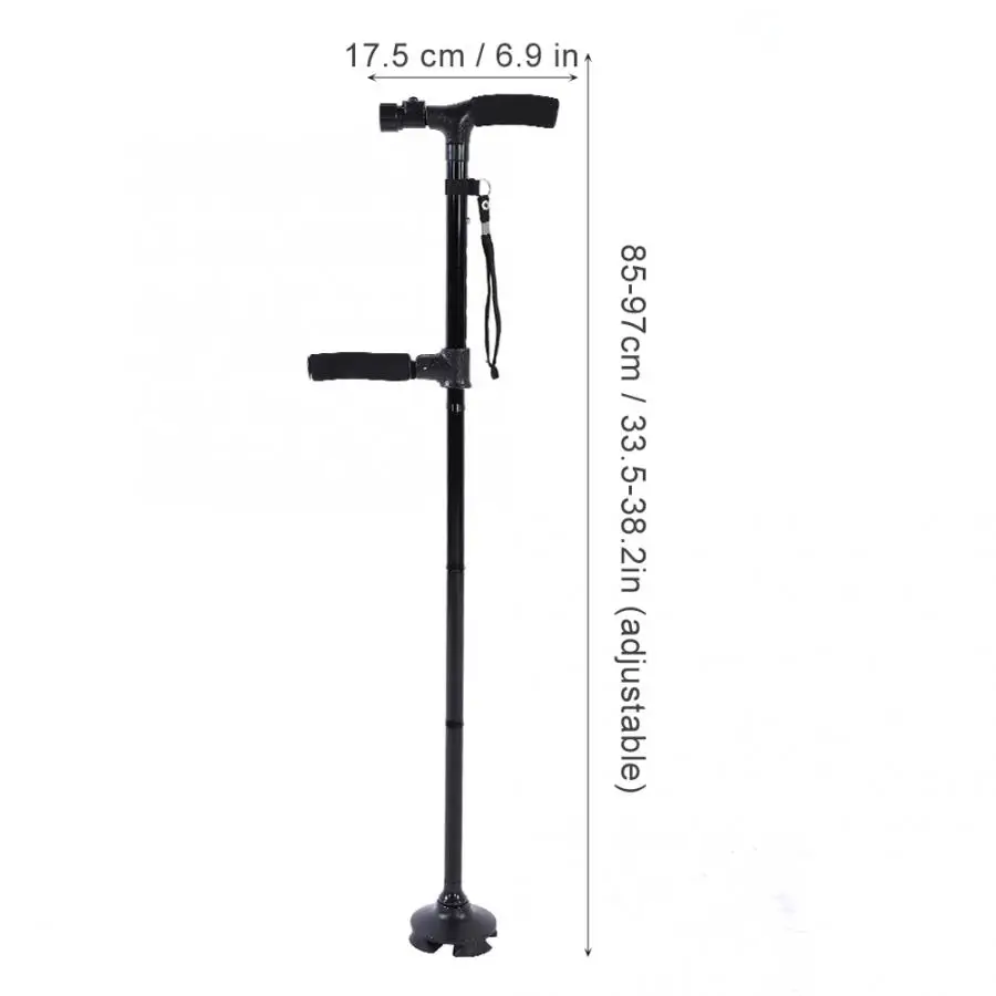 

Lightweight Foldable Walking Sticks For Elderly Old Man telescopic 92cm Adjustable Folding Floral Metal Cane Trekking Hiking