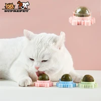 suprepet catnip ball toys for kitten cleaning teeth cat accessories pet products cat rotating ball fun cat toys interactive