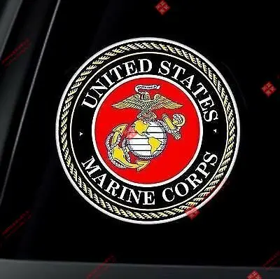 

Персонализированная гоночная наклейка с логотипом США морской пехоты USMC, автомобильная наклейка, виниловая американская Мерика