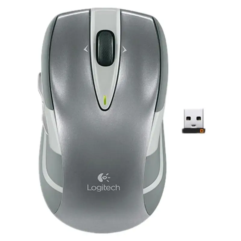 Серебристый Беспроводная лазерная мышь lotech M545/M546 2,4 ГГц эргономичная оптическая игровая 1000 DPIMice для настольного ПК ноутбука - Цвет: Серебристый