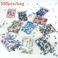 500pcs square acrylic beads sewing on strass crystal stones for diy clothes jewellery accessories sewing flatback rhinestones