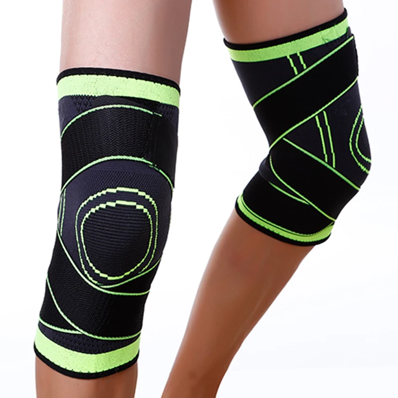 1 шт. эластичный наколенник под давлением защита для колена баскетбол фитнес