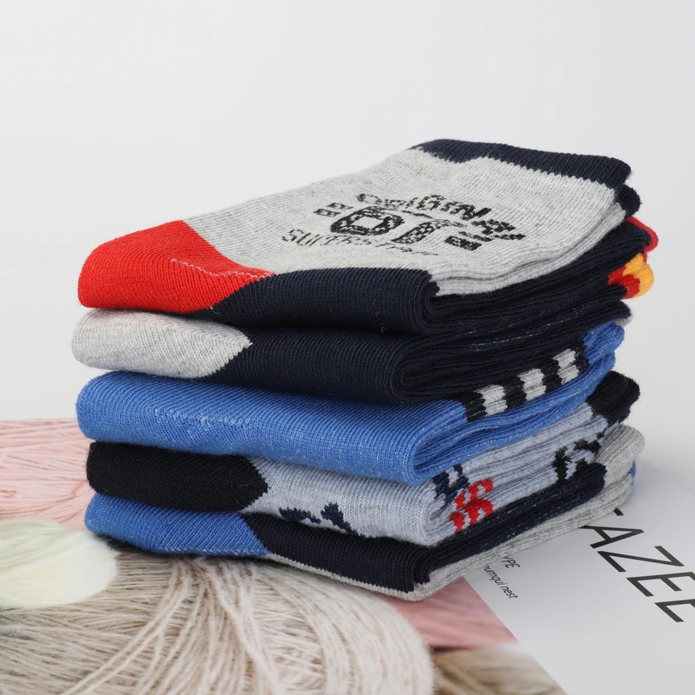 1 пара разных цветов носки для маленьких мальчиков и девочек хлопковые детские