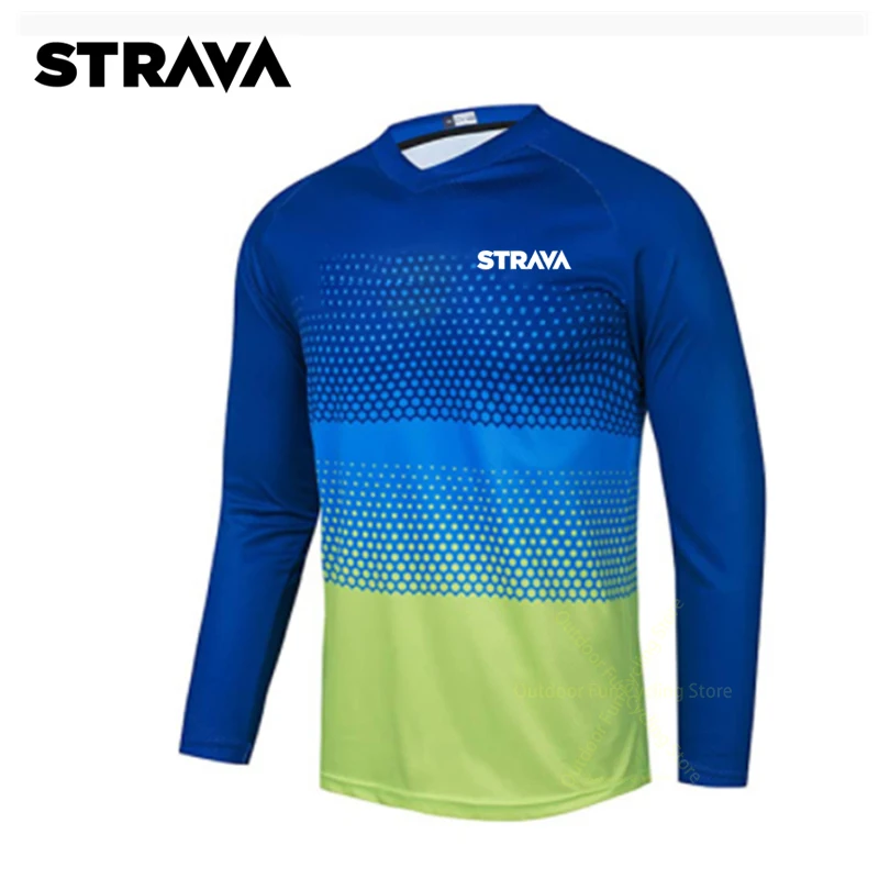 

Strava Cycling Jersey Men Quick Dry Cycling Jersey Long Sleeve Shirt New Mtb Cycling Jersey Bicycle Breathable Cycling Clothes