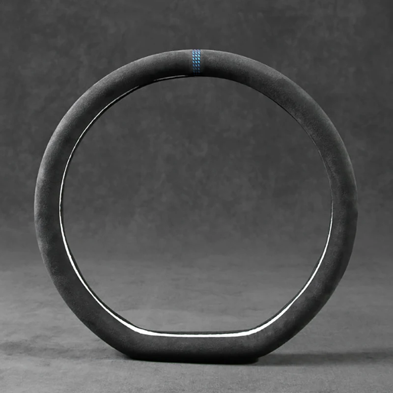

D Shape Automobile steering wheel cover Alcantara suede Safe Non-Slip Wear Resisting wear-resistant Non-Slip For Mercedes-Benz