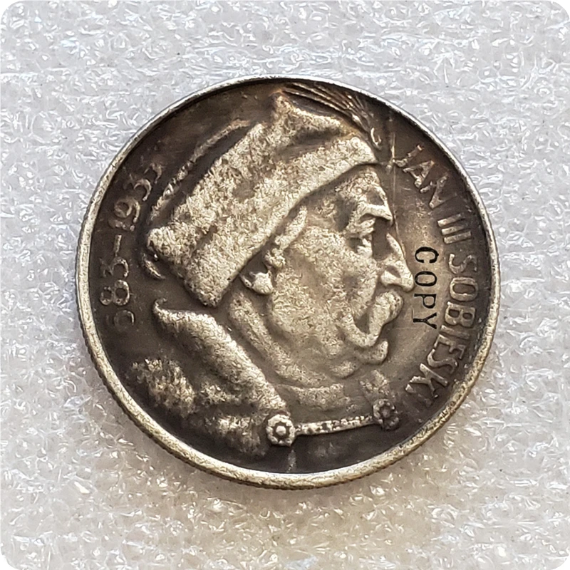 Памятная монета 1933 год 10 Zlotych Sobieski|Безвалютные монеты| |