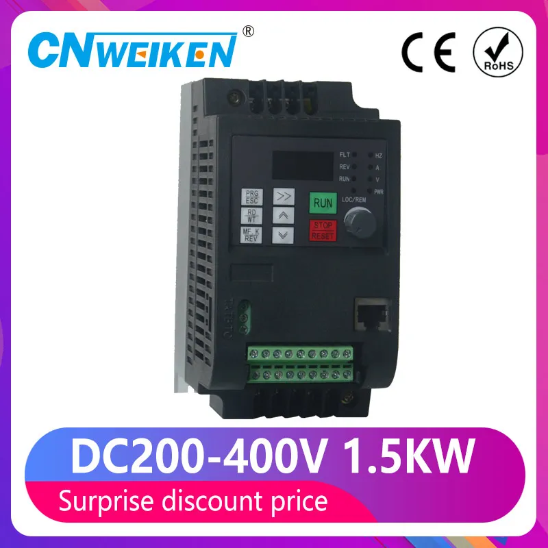 1. 5KW/2.2KW DC220 380V или AC 220V переменный привод солнечной частоты VFD инвертор для