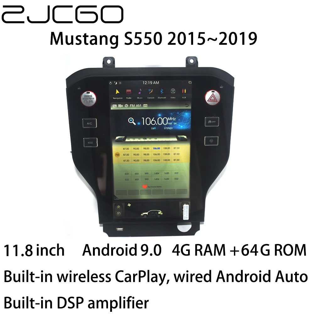 

Car Multimedia Player Stereo GPS DVD Radio Navigation NAVI Android Screen Monitor for Ford Mustang S550 2015 2016 2017 2018 2019