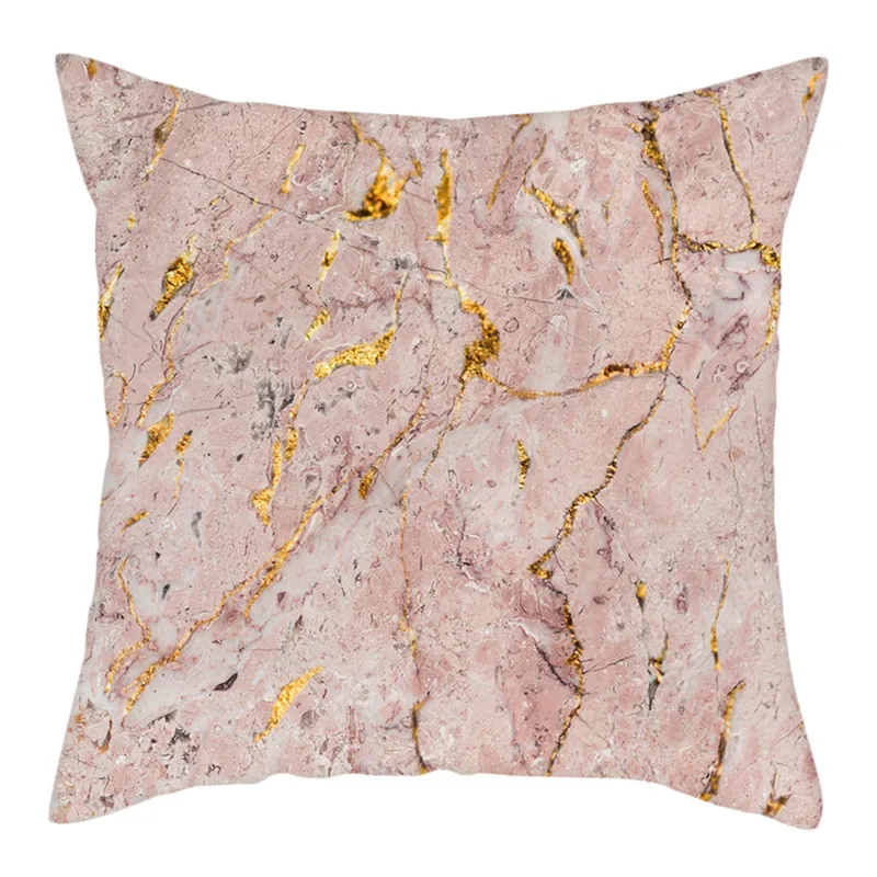 Чехол на подушку Fuwatacchi с мраморной неровной текстурой цветной лаконичный для