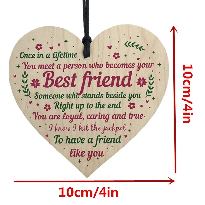 

Printed With Love Information Plaque For Nanny Wooden Hanging Heart Love Sign Christmas Tree Ornaments Keepsake Gift