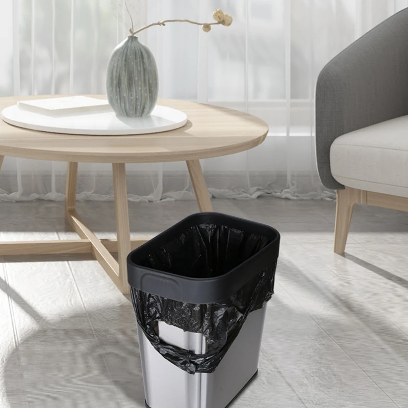 

Stainless Steel Trash Can 12L Large Kitchen Garbage Bin Rubbish Waste Container