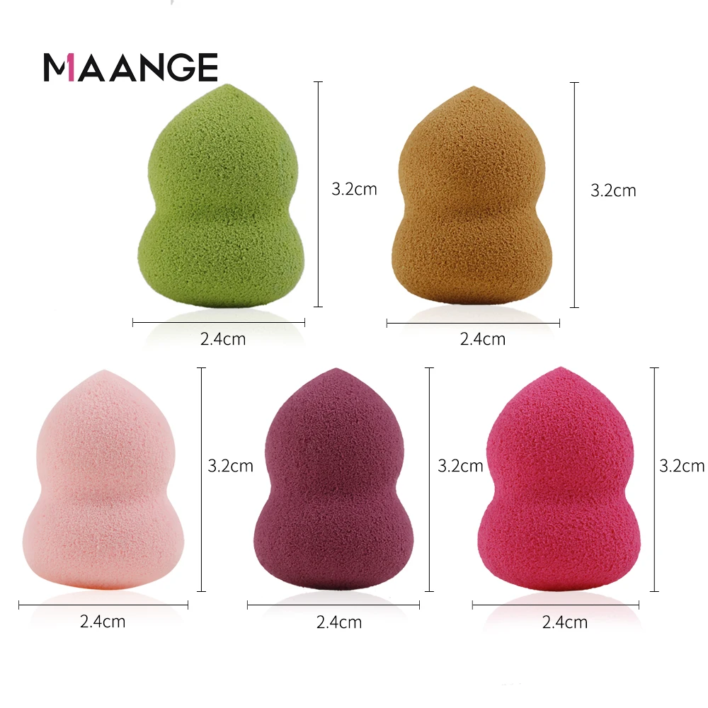 MAANGE 30 шт. мини губка для макияжа косметическая пудра с буфами гладкая инструменты