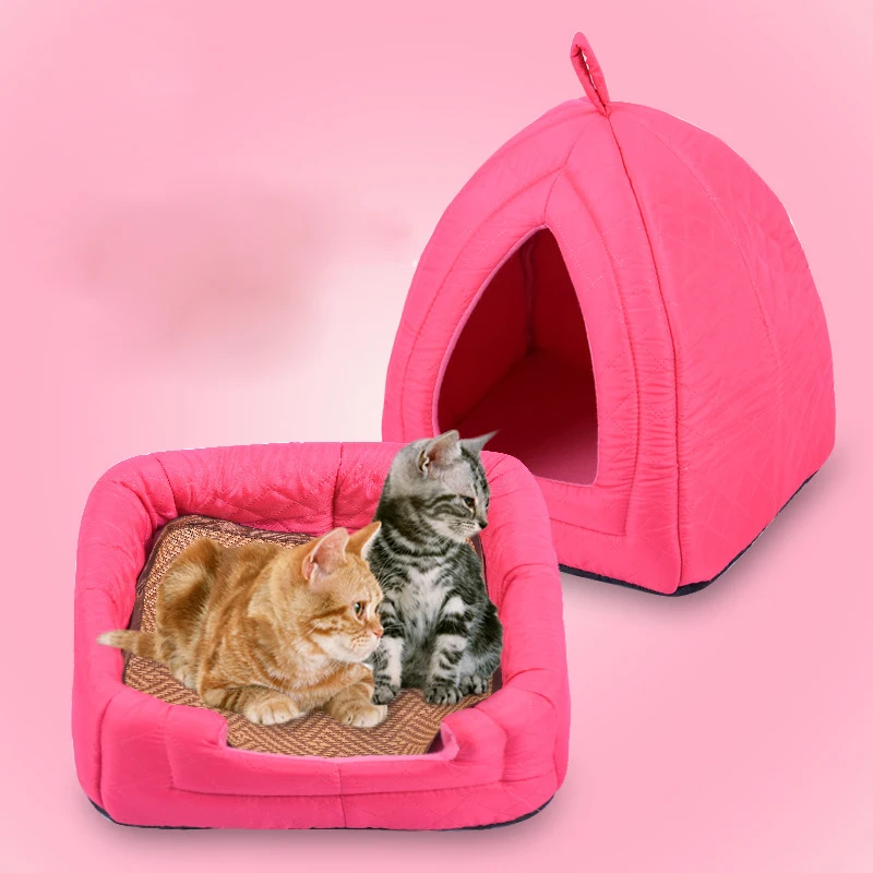 Кровать и диван для домашних животных 1 шт. согревающий домик собак мягкое гнездо