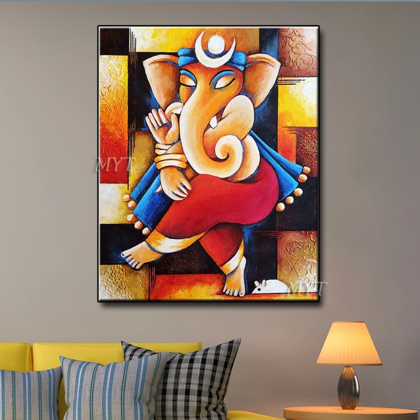 

Large Size Abstract Elephant Painting Art Abstract Hand-painted Oil Painting Animal Canvas Wall Art Oil On Canvas No Framed