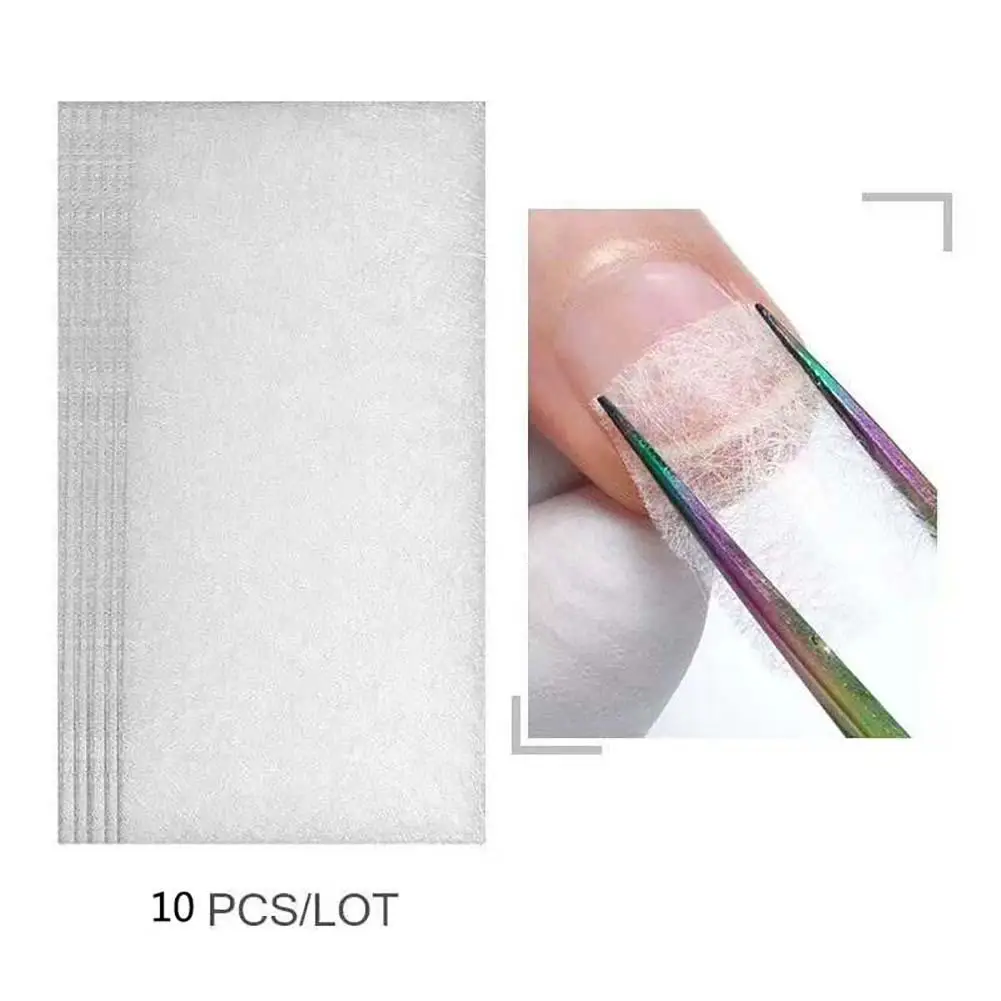 10 шт. гель для наращивания ногтей формы клипсы нетканый из стекловолокна