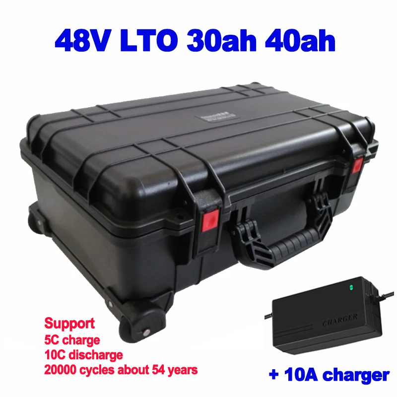 Аккумуляторная батарея литий титаната LTO 48 в 30 Ач 40 20000 циклов weeder газонокосилка