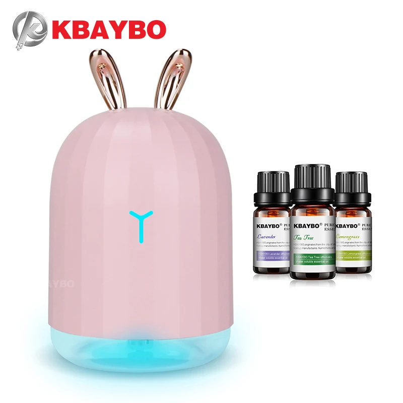 KBAYBO USB увлажнитель воздуха Мини Арома эфирные масла диффузор Портативный USB увлажнитель воздуха холодный туман водорастворимые масла хлопковый фильтр