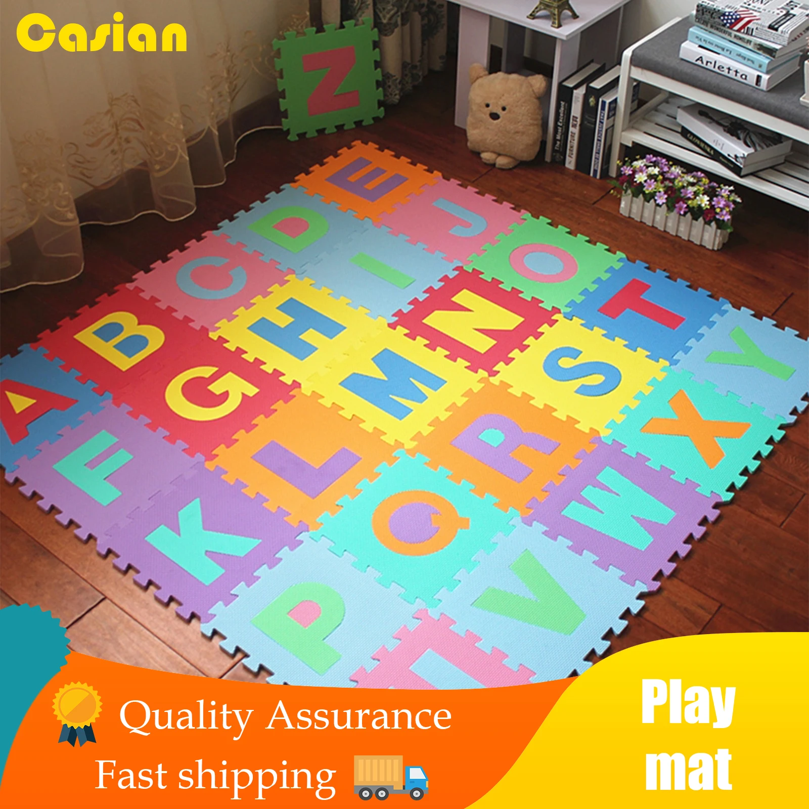 

36Pcs/set 30*30cm Play Mat Number Animal Pattern Baby Puzzle Toys For Kids Carpet Children EVA Foam Crawling Mats Floor Tapete
