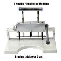 three hole three pin file binding machine manual vouchers financial accounting personnel contract binding