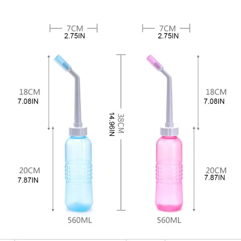 Портативное биде для унитаза ручной распылитель 560 мл 15 унций безопасное