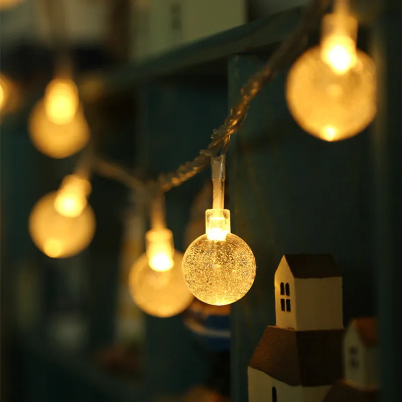 

Fairy Lights Led Lights Lamp String Fairy Lighting Garland Battery Powered Holiday Wedding Christmas Decoration Bubble Ball