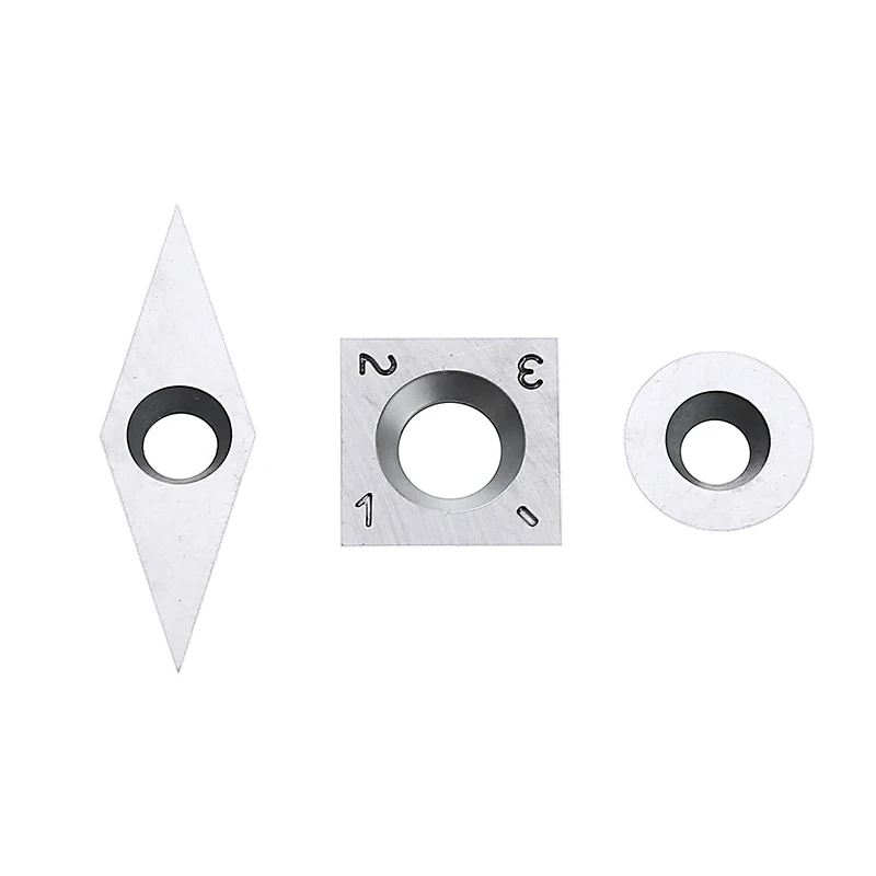 

3pcs Durable Woodworking Milling Cutter Carbide Inserts Cutter with Screws Wood Turning Working Lathe Tool Parts