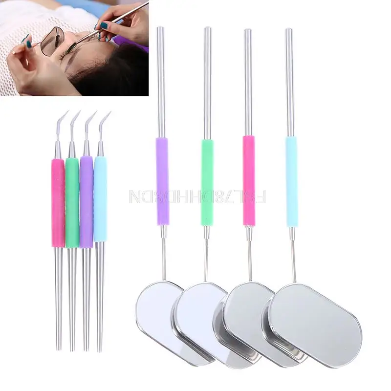 

2 шт./комплект, зеркальные увеличительные палочки для завивки ресниц