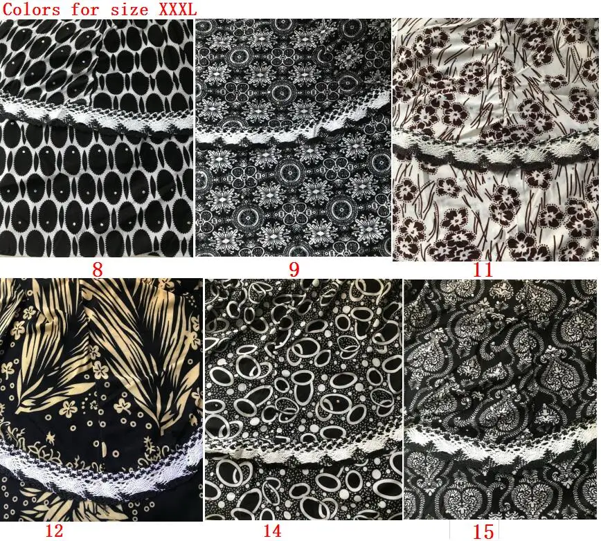 colors for 3XL Хиджаб размера плюс+ абайя мусульманское летнее платье с длинным рукавом Ropa Musulman Mujer jilbabe исламское платье Цветочная Турецкая Абая для женщин - Цвет: colors for 3XL
