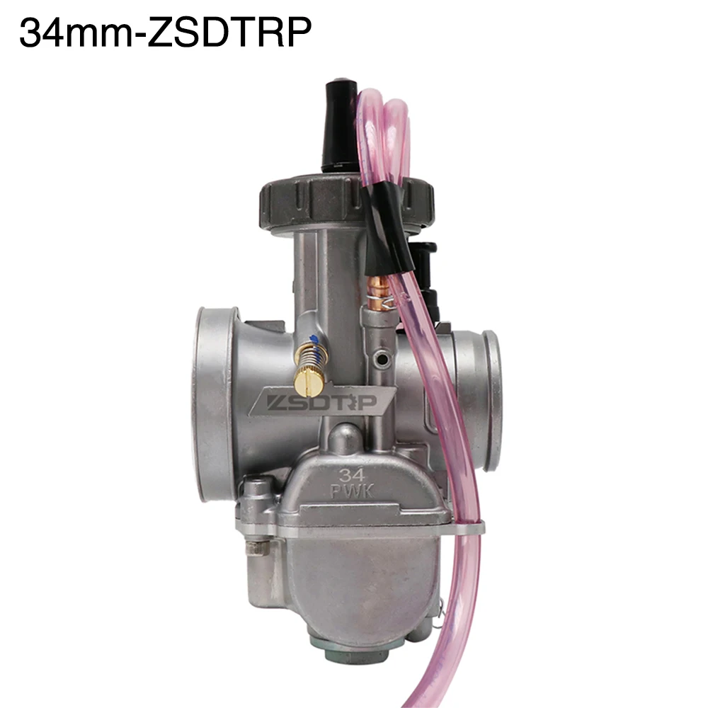 ZSDTRP 34mm ZS Racing Keihin 28 мм 30 мм 32 мм 34 мм мотоцикл карбюратор для 125-250cc 2T 4T Moto ATV UTV велосипед ямы Байк с силовой струей - Цвет: ZSDTRP 34mm