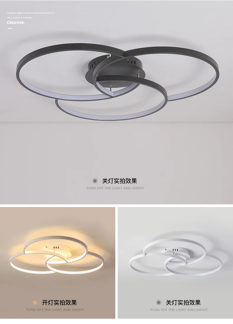 LED,светодиодная Люстра для гостиной, спальни, алюминиевый корпус, светильник дистанционное управление быстра 50%скидка