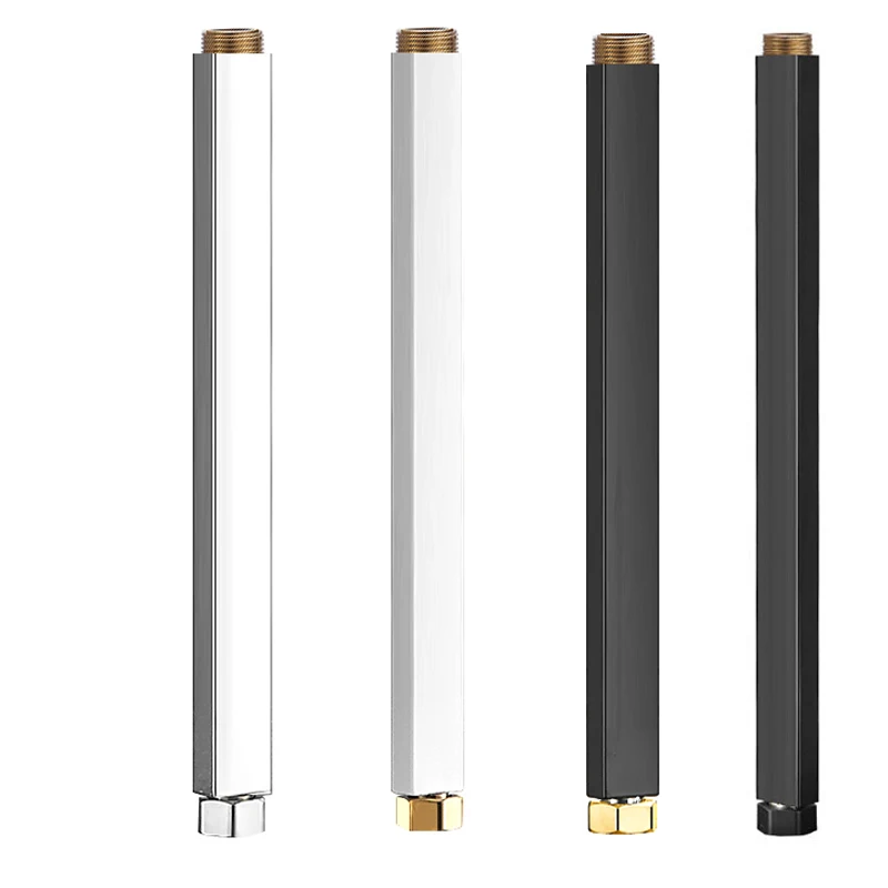 shower extension tube sdsn quality stainless steel bath shower arm square round bathroom shower system extension tube free global shipping