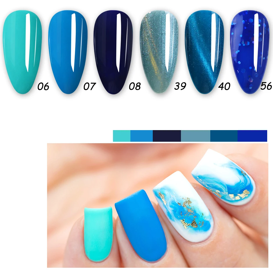 7 мл Гель лак для ногтей Цвет база и топ гель лака черный белый шеллак блестящие