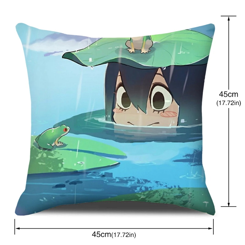 

My Hero Academia Anime Decorative Pillowcase Cushion Cover for Bed Sofa Japan Anime Single Printed Pillow Cover Cushion Case