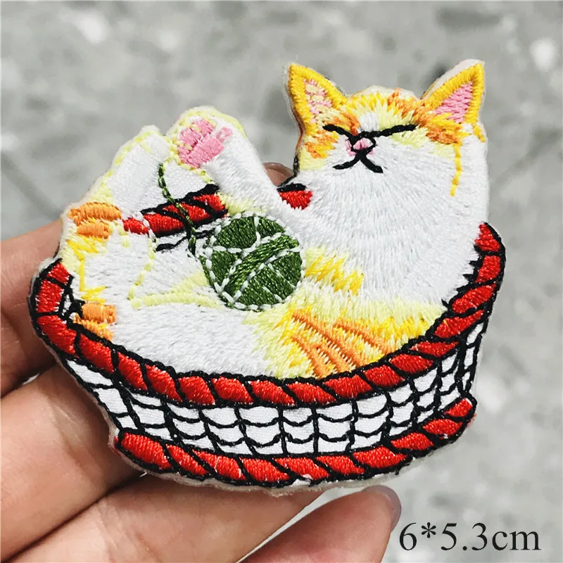 Высокое качество 1 шт. суши пончик Кот смешная рыба Япония Аниме вышитая