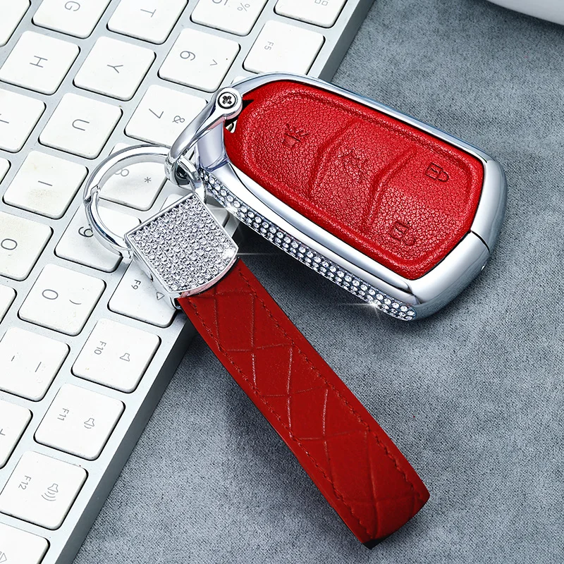 Роскошный Алмазный автомобильный чехол для ключей с дистанционным управлением