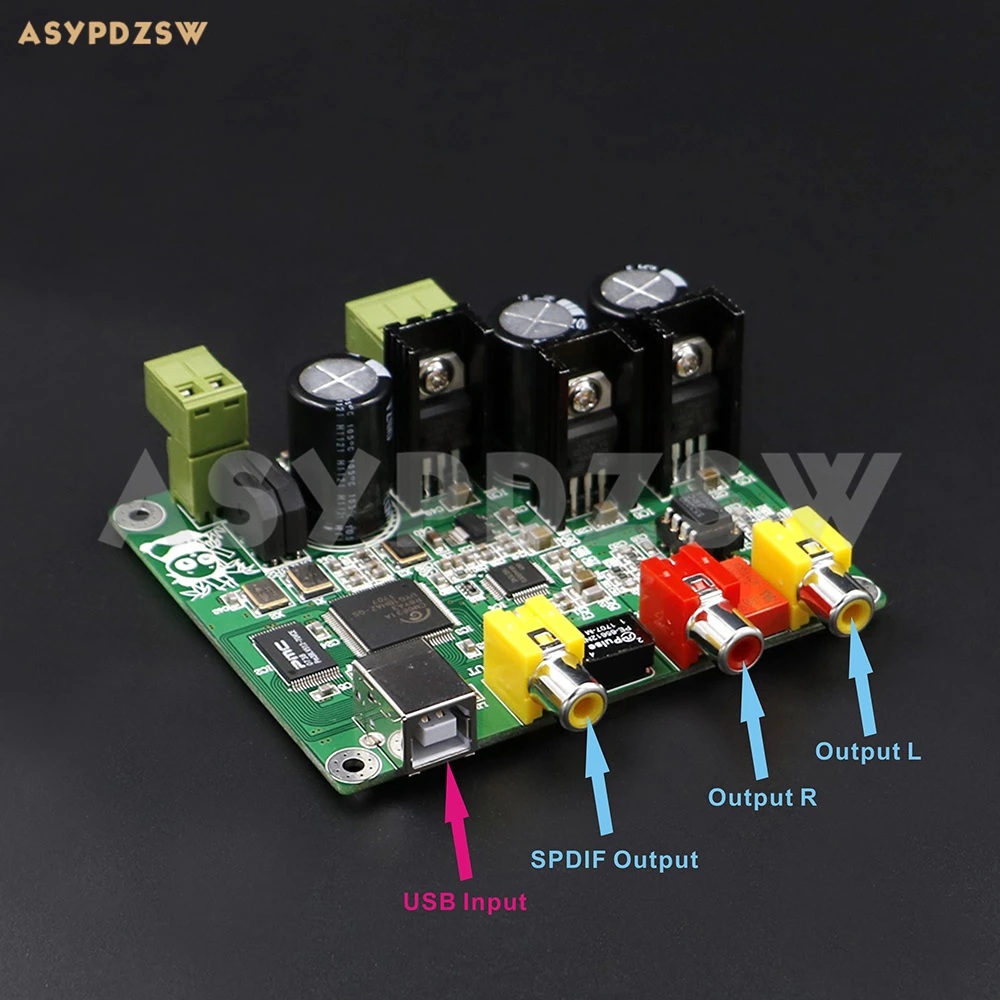 Флагманская версия CM6631A AKM4490 USB-интерфейс ЦАП Готовая плата USB-вход Аналоговый