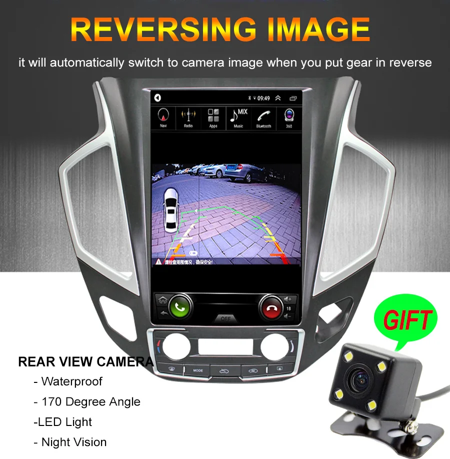 Автомобильный видеопроигрыватель с экраном Tesla Android 11 рекордер для DFSK Dong Feng AX7 2015