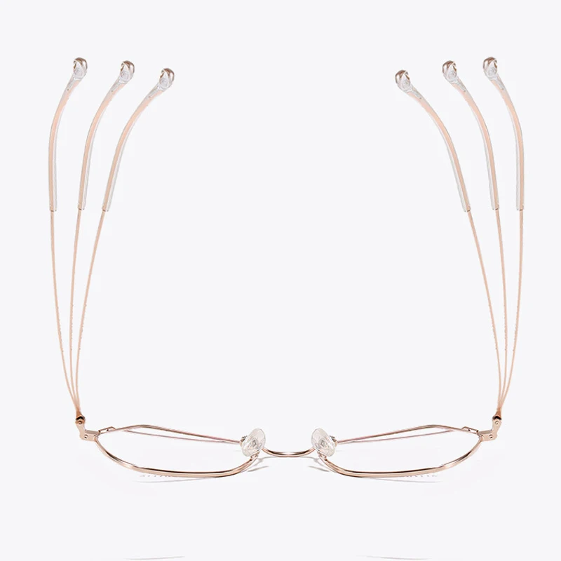 

Seemfly Metal Irregular Glasses Frame Fashion Classic Versatile Frame Vintage Optical Eyeglasses Retro Plain Spectacles Unisex