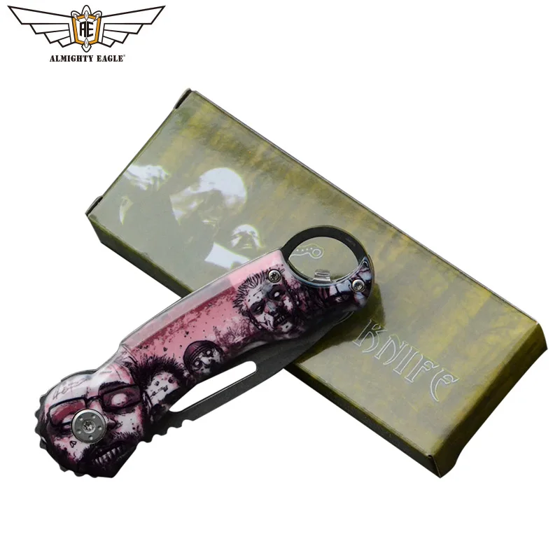 

Уличный инструмент, складной нож, Креативная печать, тактические ножи для повседневного использования, Кемпинговый штатив, нож