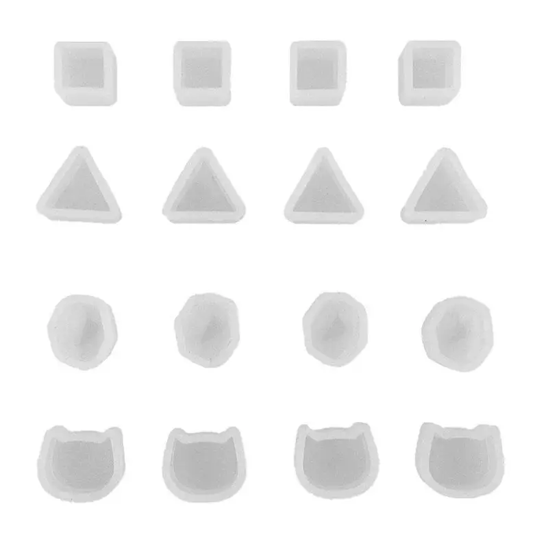 

16Pcs Tiny Silicone Jewelry Earring Necklace Pendant Mold Casting Jewelry Tools Dropshipping